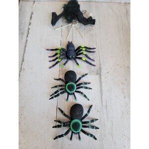 Halloween spider web bat prop‎ home decor miniature scary set